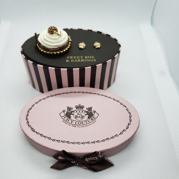 Juicy Couture Jewelry - Juicy Couture Sweet Box & Earrings